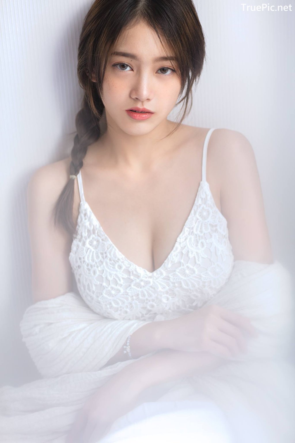 Image Thailand Model - Pimploy Chitranapawong - Beautiful In White - TruePic.net - Picture-20