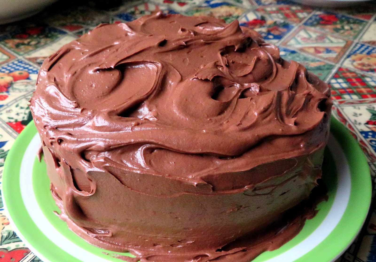 Golden Layer Cake with Chocolate Frosting The English Kitchen