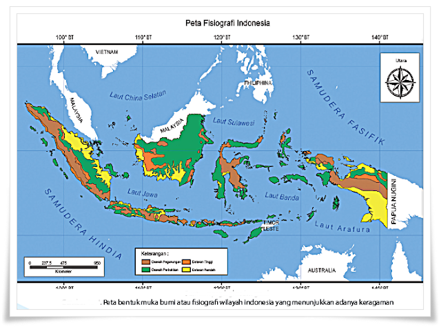 Warna hijau pada peta menggambarkan daerah