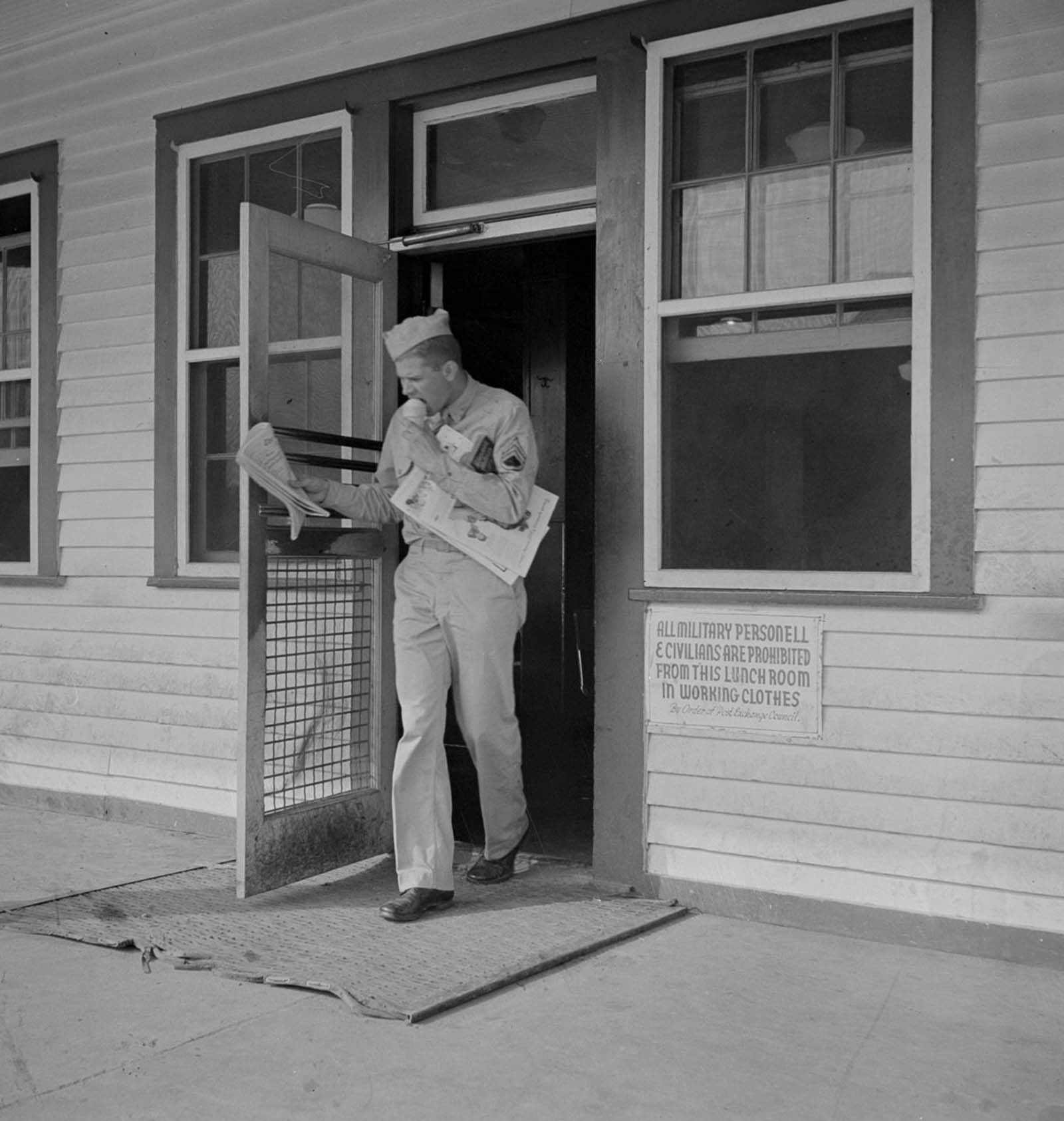 Training of new recruits photographs world war 2 George Camblair