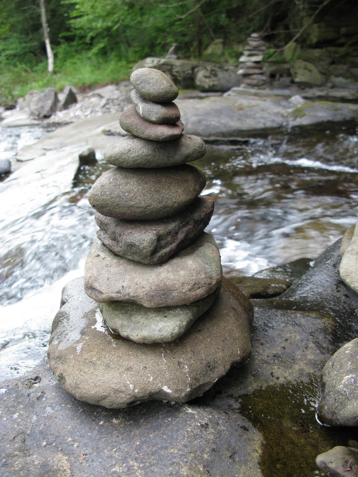 PolkadotStripes Dams & Stacked Rock Sculptures