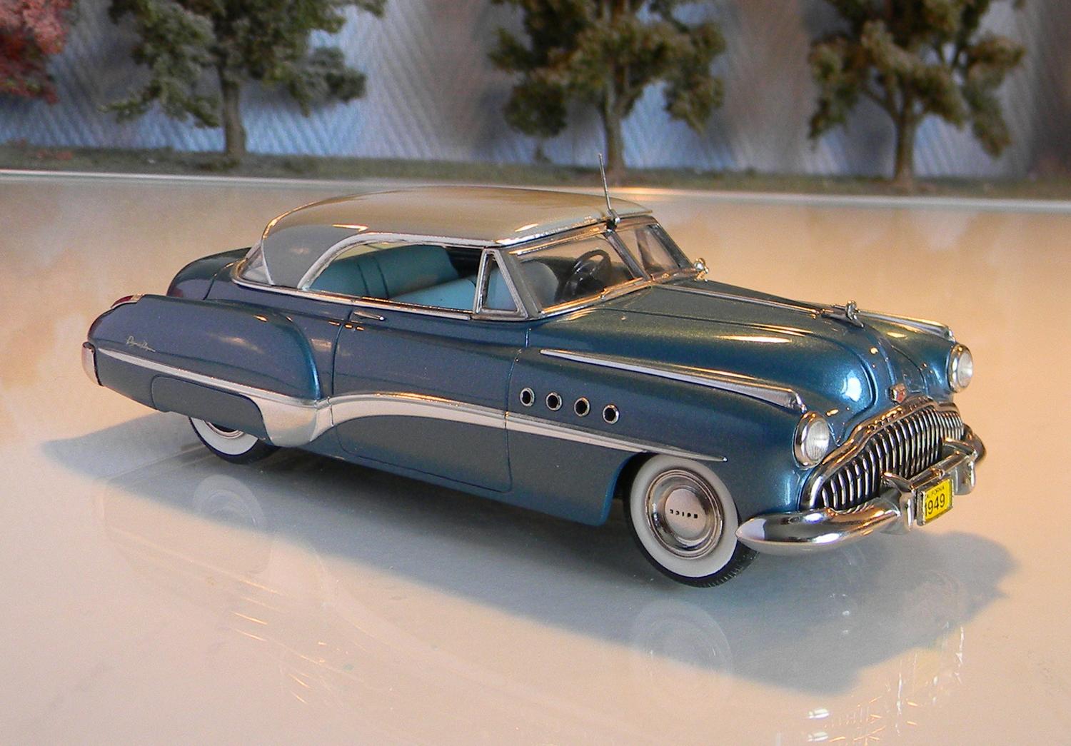 Voitures américaines 1/43 Motor City USA MC26 Buick Riviera 1949 Gray & Blue