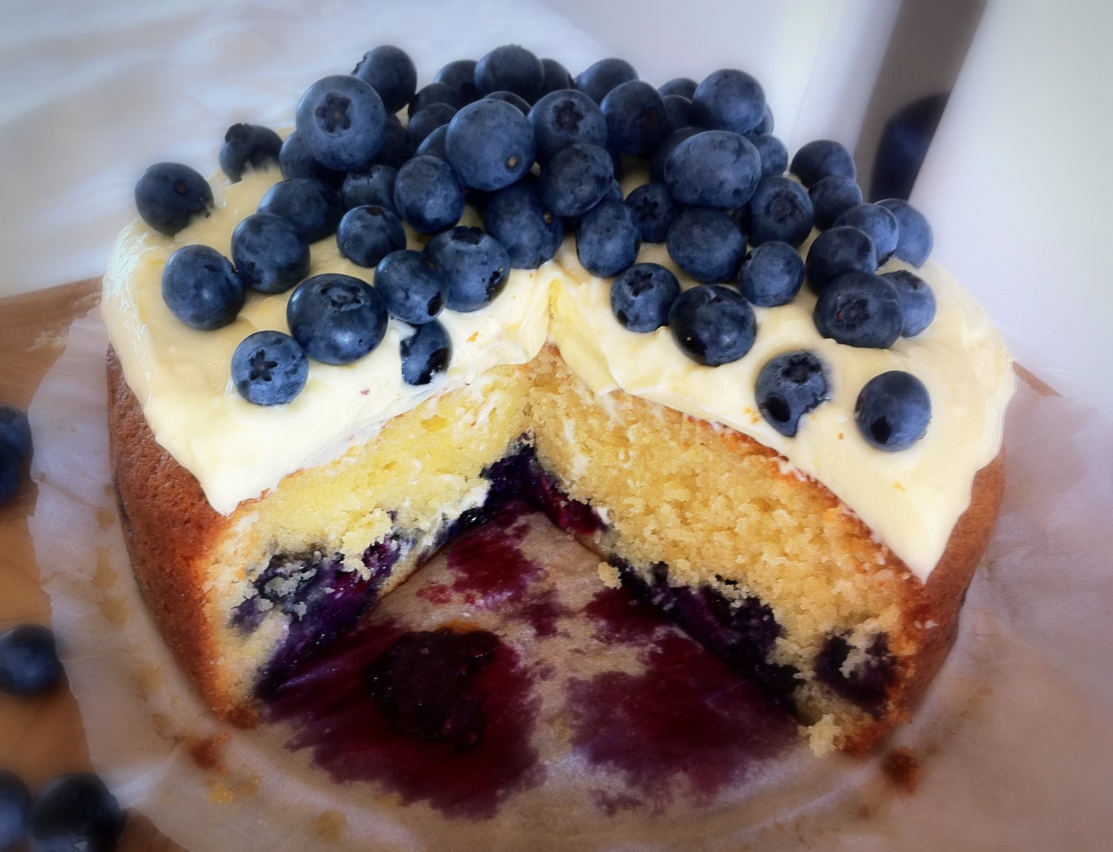 kayla marie's kitchen Blueberry Sour Cream Cake