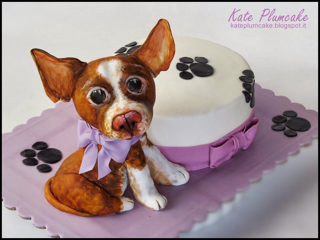 torta con cane lapo - cake with dog called lapo