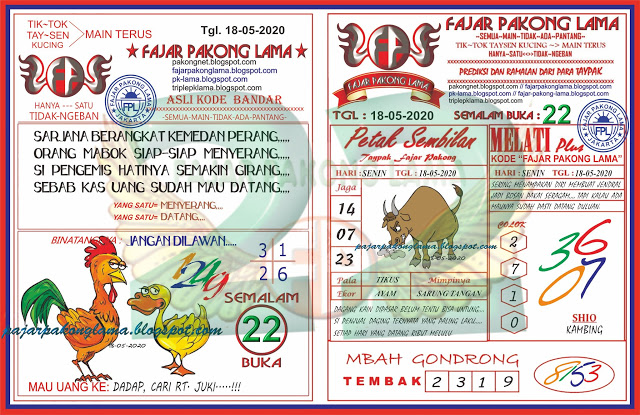 Prediksi Syair Hk 18 Mei 2020 Syair Togel Hk Pangkalantoto