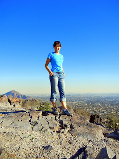 At the top of the Piestewa Peak