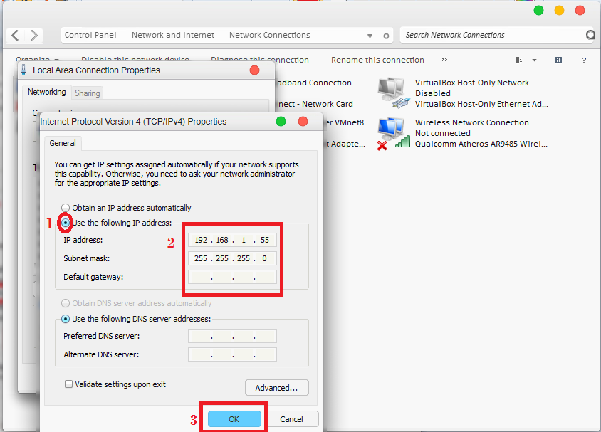 Cara Setting IP Address Windows 7