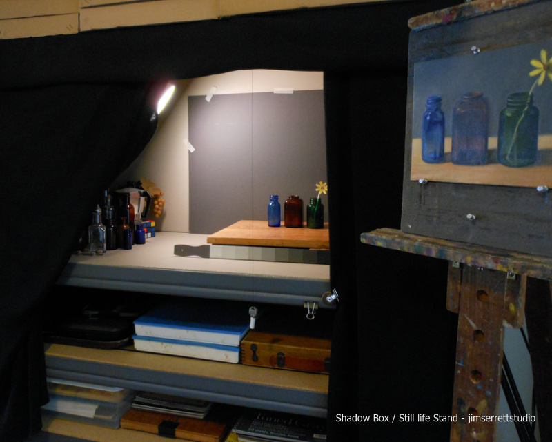 Jim Serrett Studio Eeny Meeny Miny Moe Shadow Box / Still life Stand