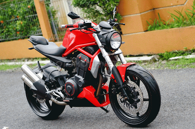 Modifikasi Motor Tiger Ala Ducati