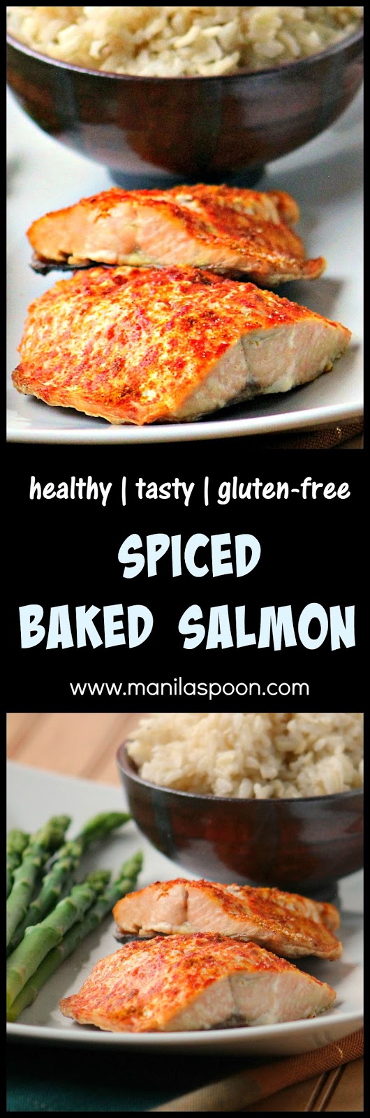 Flavored with spices and fresh lemon juice, this baked salmon comes out moist and very delicious. Gluten-free, low-carb and so good for you! Done in 20 minutes.