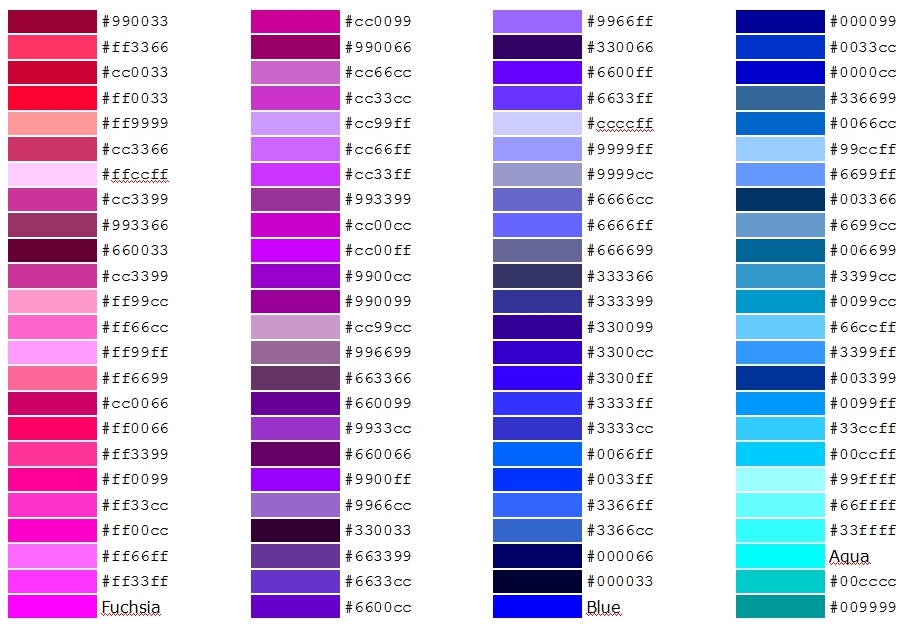 Html Kod Kolorów _ Color Picker — HTML Color Codes – DYNF
