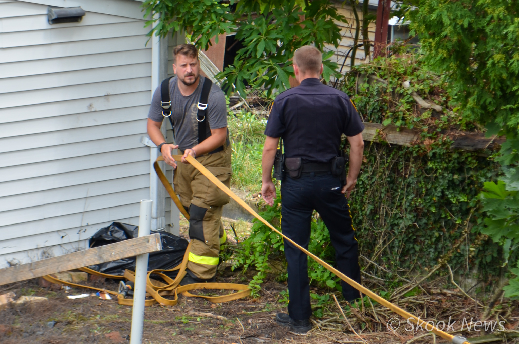 Ashland Fire Responds to Trash Fire in the Borough