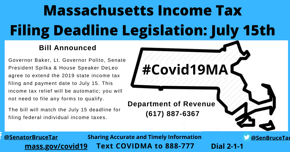 Tarr Talk Massachusetts Tax Filing Deadline Legislation July 15th