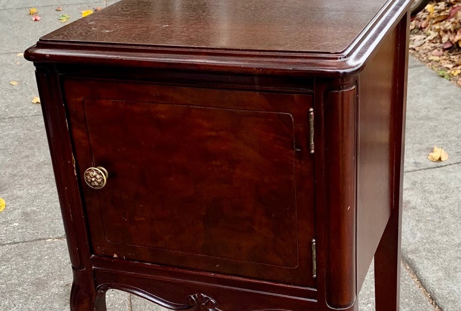 UHURU FURNITURE & COLLECTIBLES SOLD 102344 Vintage Phone Stand With 14” x 15” x 27