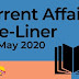 Current Affairs One-Liner: 17th May 2020