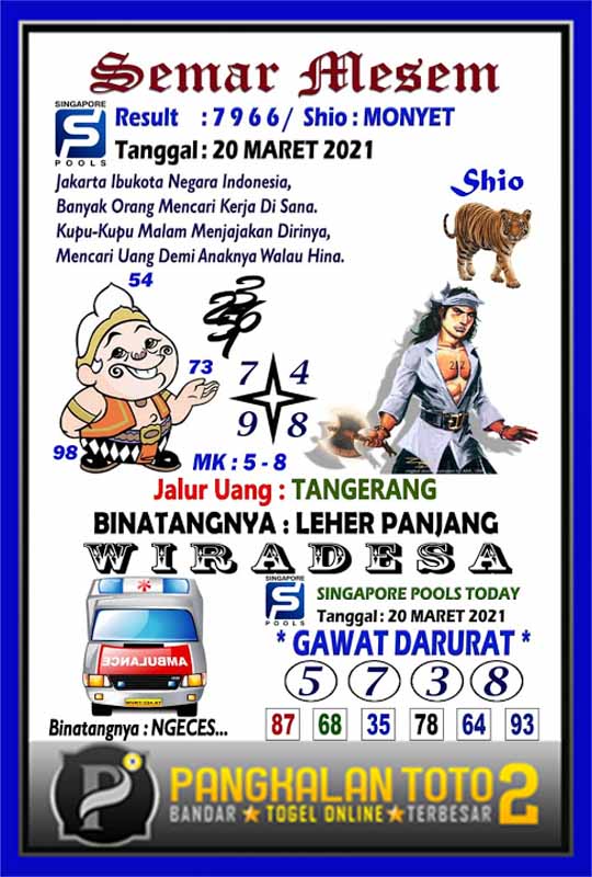 Kode Syair Sgp 21 Maret 2021 Bocoran Togel