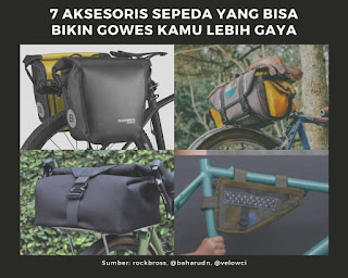 Tas, aksesoris wajib ada saat gowes untuk lebih gaya