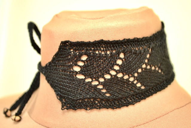 Free Lace Choker Knitting Pattern Free Knitting Pattern Lace Choker