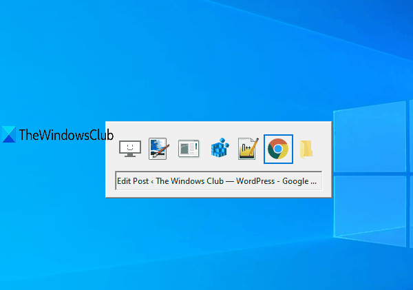 modifica le impostazioni Alt + Tab in Windows 10