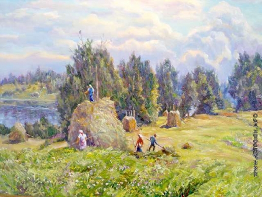 Сенокос в деревне картины