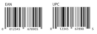 An example comparing EAN-13 and UPC-12