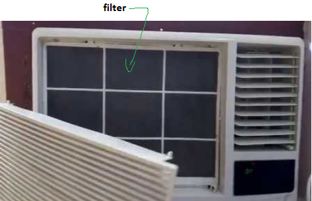 air window filter ac conditioner grill fitted return behind