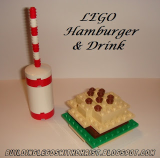 LEGO Food, LEGO Hamburger and Drink