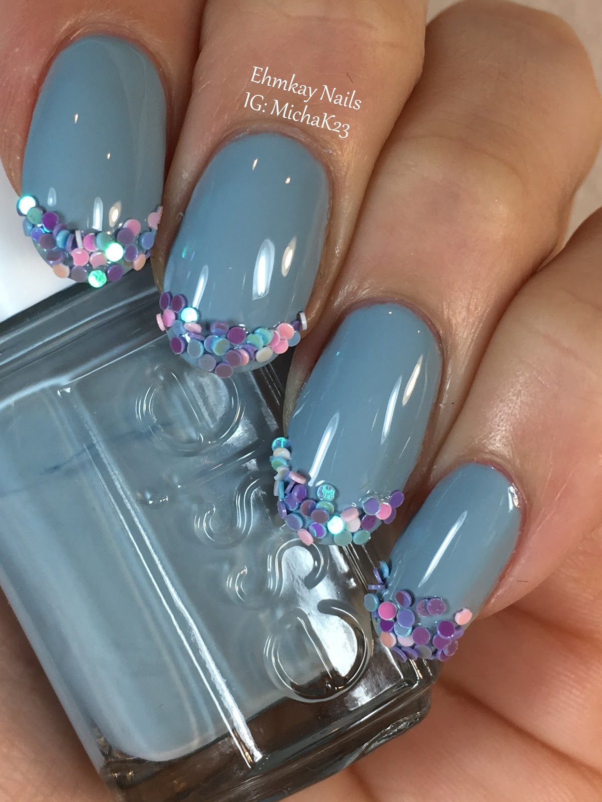 ehmkay nails: Sprinkles Nail Art with Lady Queen Nail Gems