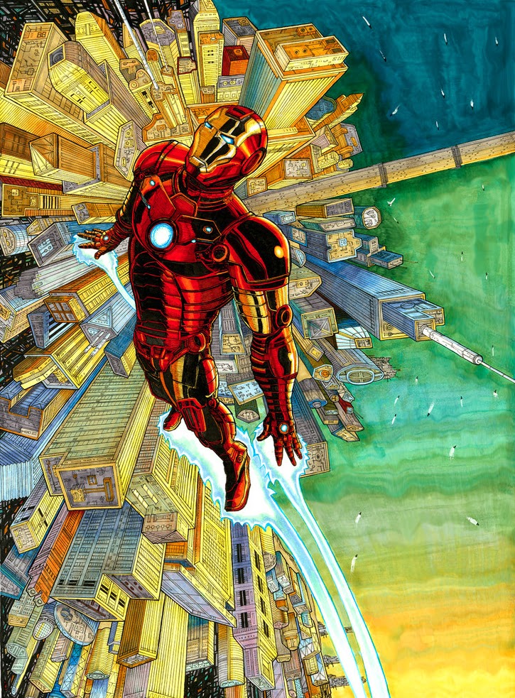 The Geeky Nerfherder Cool Art Iron Man By Kyt