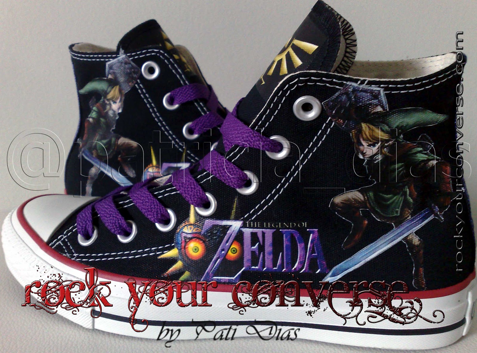 Converse All Star Customizado Rock Your Converse! The Legend of
