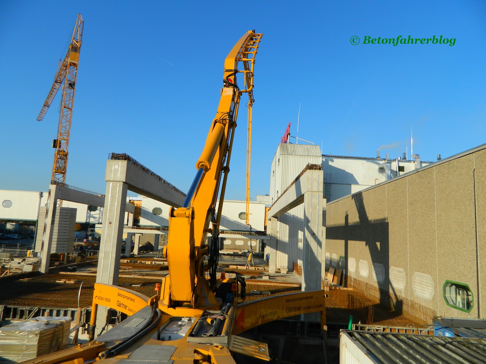 Betonfahrerblog Betonpumpe im Einsatz Gärtner on Tour