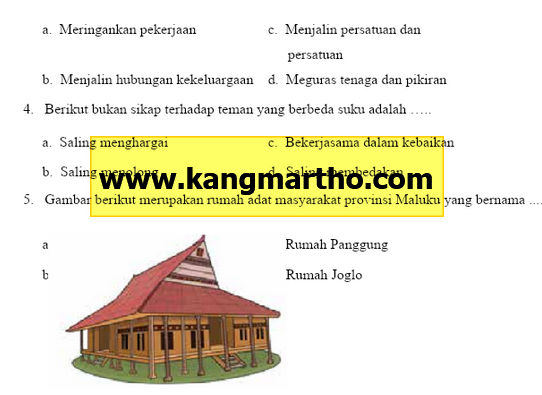 Soal Uas Pas Kelas 4 Tema 1 Sd Kurikulum 2013 Guru Berbagi