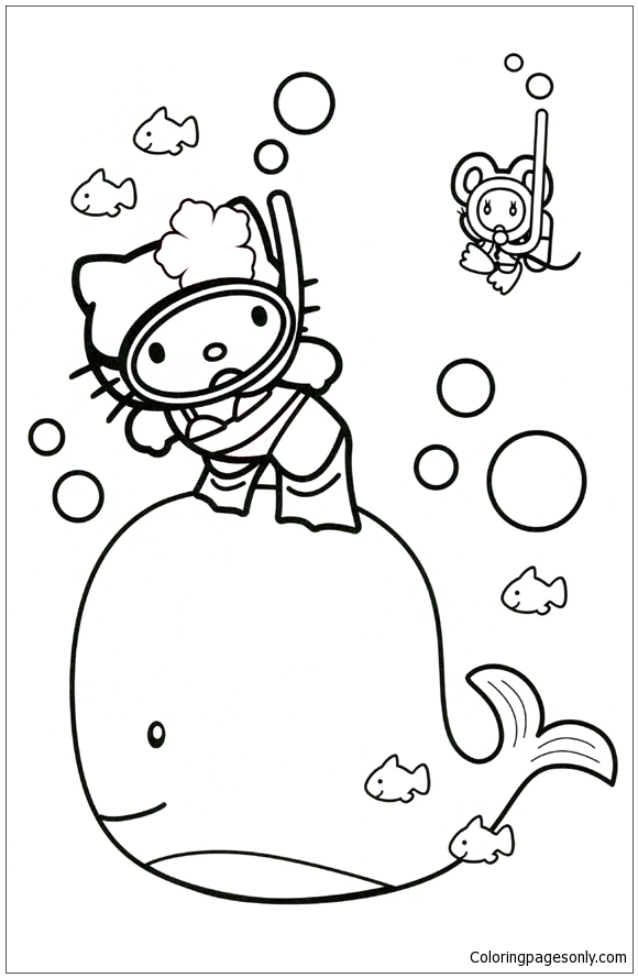 Coloring Pages For Kids And Adults: Hello Kitty Free Printable Coloring ...