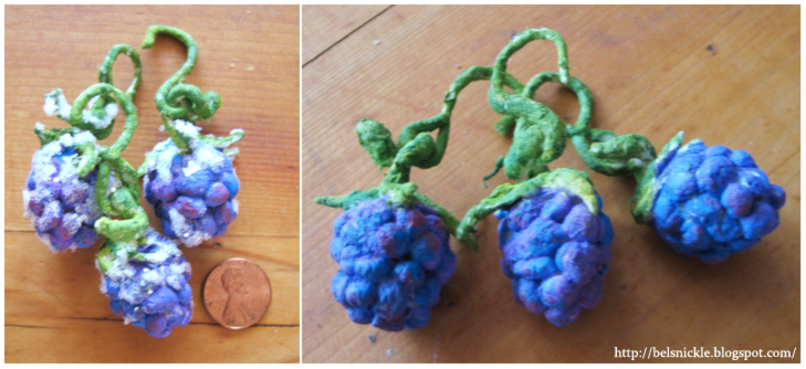 Craft Raspberries from Cotton Batting | Belznickle Blogspot : Craft ...