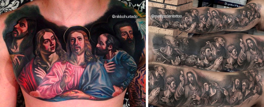 Тату тайная вечеря. Тайная вечеря Леонардо да Винчи тату. Тату Тайная вечеря на руке. Тайное вечере тату. Тату тайное вечере на руке
