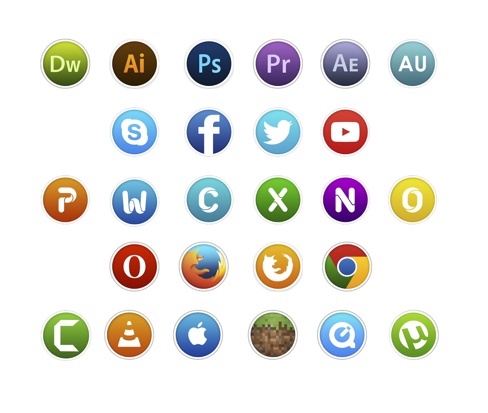 Iconos de todo tipo | Unicx