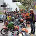 Mototaxistas fazem protesto em frente a prefeitura de Manaus.