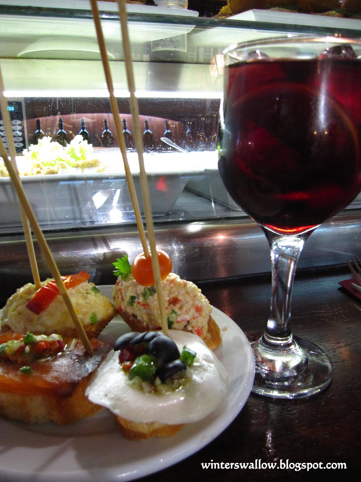 Julie's Travel Blog Tapas & Sangria at The Ramblas, Barcelona