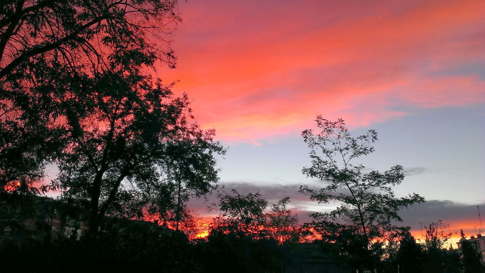 Amanecer en la ciudad.