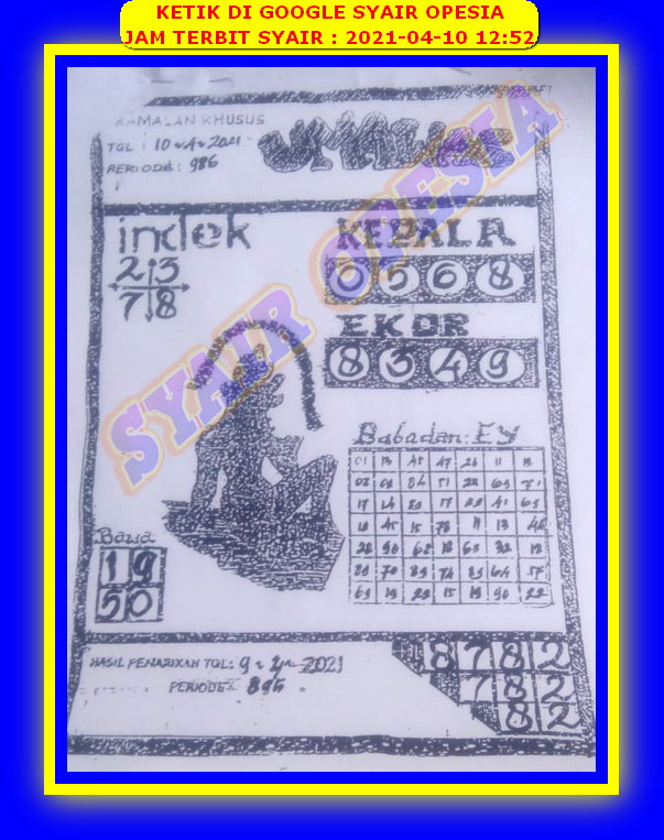 gambar togel hongkong