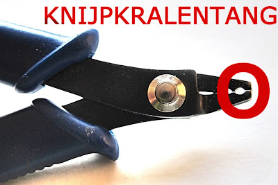 DIY juwelen/jewellery : gereedschap/tools knijpkralentang - crimp bead pliers