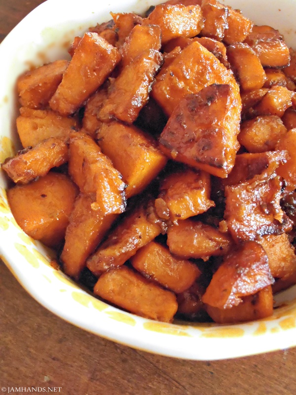 Skillet Candied Sweet Potatoes