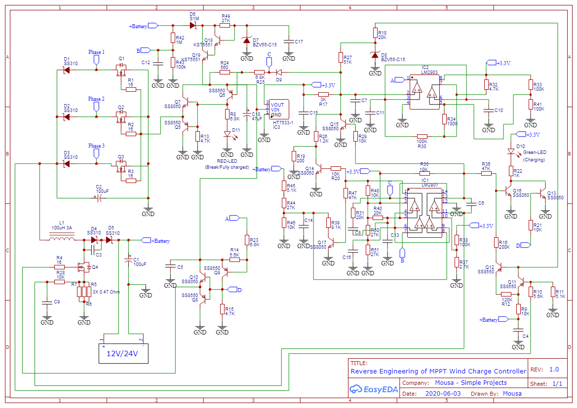 MPPT Wind charge controller reverse engineering ~ Simple Projects
