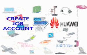 Create JobAccount Huawei