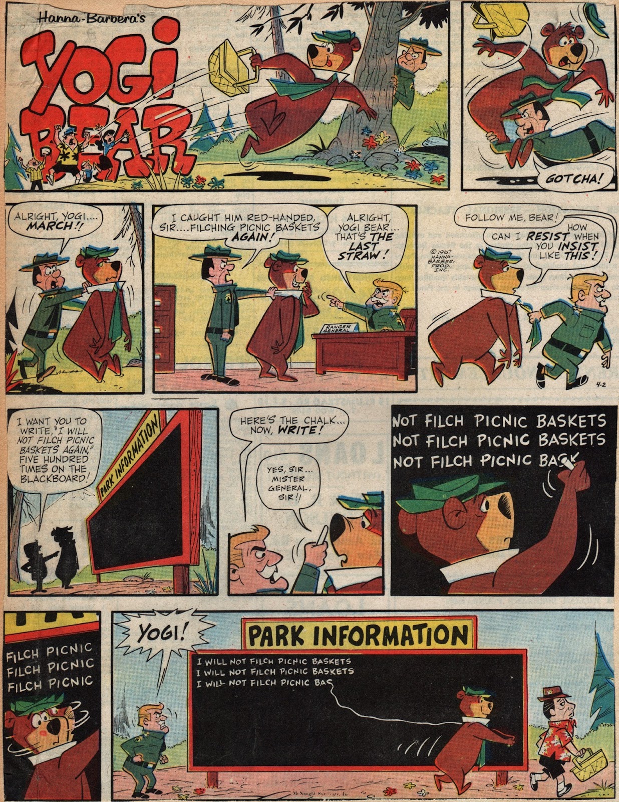 Yowp: Yogi Bear Weekend Comics, April 1967
