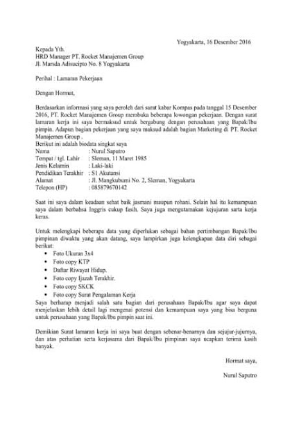 10 Contoh Surat Lamaran dan CV yang Simpel dan Menarik 10 Contoh Surat Lamaran dan CV yang Simpel dan Menarik