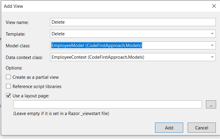 Test Code First Approach in Ado.net entity framework