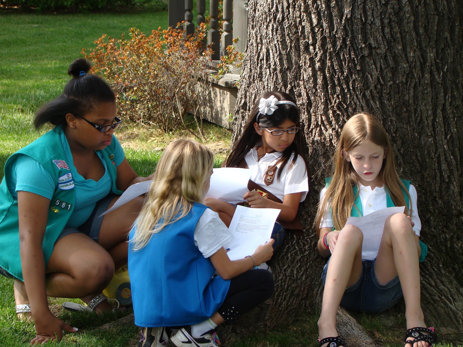 Em and Nate's Family Blog Girl Scout Bridging Ceremony, May 2012