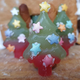 HARIBO Giant Strawberry Trees with decorations added 