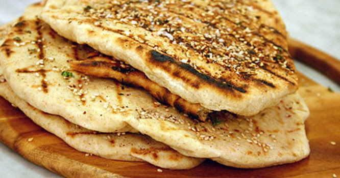 Grilled Flat Bread Recipe | LEBANESE RECIPES